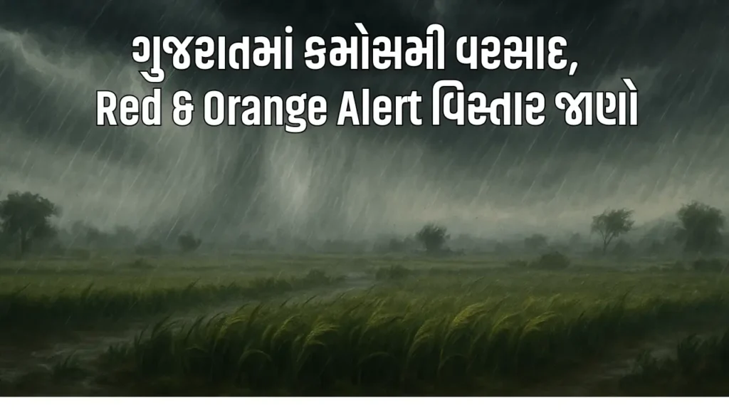 Unseasonal rains in Gujarat Strong winds and rain forecast till May 10